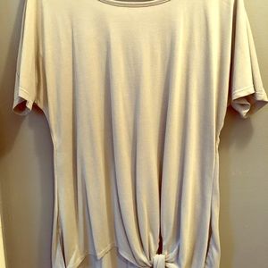 Grey tied oversized tunic